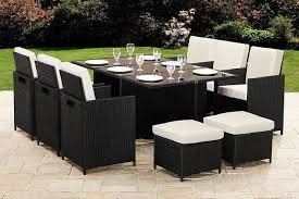 Black rattan garden furniture b&q uk website. 10 Seater Cube Rattan Garden Furniture Set 2 Colours 399 At Wowcher Latestdeals Co Uk