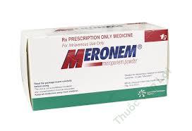 Each vial contains meropenem trihydrate equivalent to 1 g anhydrous meropenem. Meronem Inj 1g 10s Thuá»'c Tiá»‡n Lá»£i