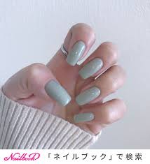 ハンド ワンカラー グリーン aさんのネイルデザイン no 5244717 ネイルブック マニキュアの色 ネイル ネイルデザイン