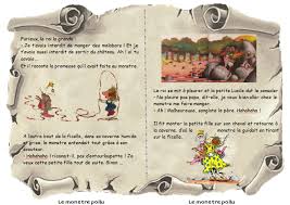Tapuscrit Le Monstre Poilu Texte 4 Henriette Bichonnier Pef Cycle 2 Le Monstre Poilu Monstre Lecture