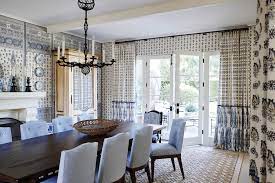 Light and dark blue dining rooms have become popular in today's designer market. Designer Mark D Sikes California Coast House Tour