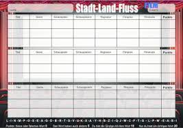 Ganz individuell nach schwierigkeitsgrad und geschmack wählen spieler ab 9 jahren aus 200 vorgeschlagenen kategorien die für sich passende aus. Stadt Land Fluss Film Pdf Vorlage Zum Ausdrucken