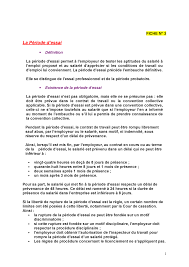 C'était un cdi direct, sans passer par un cdd et la periode d'essai était de 2 mois renouvelables. Chapitre 3 La Periode D Essai Studocu