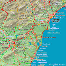 Large detailed map of spain. Large Map Of Spain S Cities And Regions
