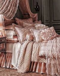 I especially love the lamp next to the bed and the frames on the wall. Pin By Catherine Thornton On Blush Pink Chic Bedroom Shabby Chic Bedding Modern Shabby Chic