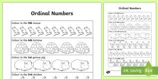 Tons of free number worksheets for kids! Ordinal Numbers Worksheet Primary Resources Teacher Made