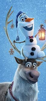 Olaf And Sven Hd 49 Christmas Cartoons Aesthetic Wallpaper 2020 In 2020