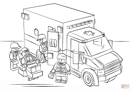 Lego Ambulance Super Coloring Lego Coloring Pages Lego Coloring Lego Ambulance