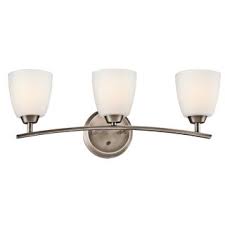 Kichler 45360bpt Brushed Pewter Granby 24 91 Wide 3 Bulb Bathroom Lighting Fixture Lightingdirect Com
