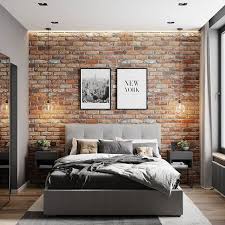 Decoracao De Quarto Masculino Clique Para Assistir In 2020 Brick Wall Bedroom Brick Bedroom Luxurious Bedrooms