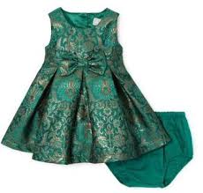 Children S Place The Baby Girl Green Jacquard Dress Baby Girl Frocks Girls Frock Design Baby Frocks Designs