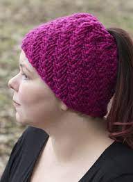 Free Knitting Pattern For Chealse Messy Bun Hat Ponytail Hat Knitting Pattern Messy Bun Hat Pattern Ponytail Hat Pattern