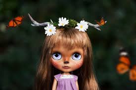 Willow and her new antlers.