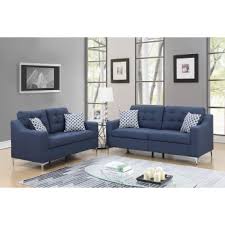 Navy with medium blue sofa the grey color at this living room is great for neutral color, especially when combined with light blue at some element like the wall and decorative element. Pricebusters Special Navy Sofa Love Under 500 U135 Blue Living Room Sets Price Busters Furniture