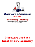 Biochemistry Laboratory Glassware Guide | PDF | Laboratories ...