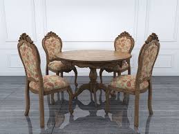 Classical Dinning Table Chair Set 3d Model Dinning Table Table And Chairs Chair Set