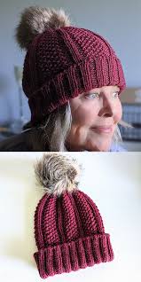 This free beanie knitting pattern is made up entirely of knits and purls, making it perfect for beginners and a quick knit for old hands. Free Knitting Pattern For Noelle Seed Stitch Ribbed Hat Hat Knitting Patterns Beanie Knitting Patterns Free Knitting Patterns Free Hats