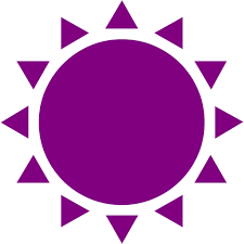 Purple sun 6 icon - Free purple sun icons