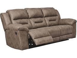 We offer fair, honest and courteous treatment to everyone. Signature Design By Ashley Living Room Stoneland Reclining Sofa 3990588 Evans Furniture Galleries