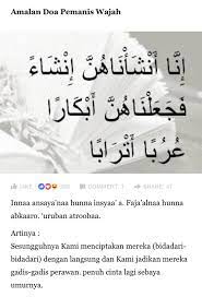 Terutama bagi kaum muda mudi yang bawaanya pengen nikah muda. Casandra Doa Pemanis Wajah Jom Amalkan Insyaallah Facebook