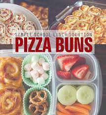 Simple Pizza Buns Recipe Perfect For School Lunches Recipe Pizza Buns Lunch Snacks Recipes