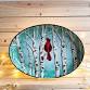 Birch and Cardinal Forest Plate/Platter