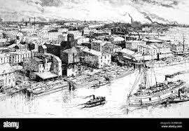 During the height of the Industrial Revolution, Buffalo emerged as a crucial hub of commerce and industry, significantly shaped by the Erie Canal's completion in 1825. The canal transformed Buffalo into a