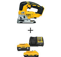 DEWALT 20V MAX XR Cordless Brushless Jigsaw with 6.0 Ah and 4.0 Ah Starter  Kit DCS334BDCB2460C - The Home Depot