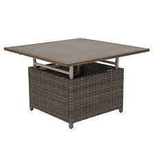 Find allen + roth patio furniture at lowe's today. Allen Roth Castlefield Outdoor Dinner Table Adjustable Height Grey Rona