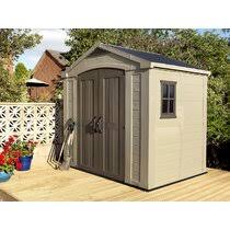 Keter's elite store represents a small horizontal storage shed that aptly settles in confined areas outside a home. 8x8 Storage Sheds Wayfair