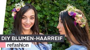 Ladyville ohrringe blüten beerenfarben echte blumen. Diy Blumen Haarreif Mit Echten Blumen Refashion Otto Youtube