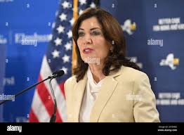 Photo by: NDZSTAR MAXIPx 2024 81424 Governor Kathy Hochul makes a  healthcare announcement NYC Health + HospitalsElmhurst on August 14, 2024  in New York City Stock Photo - Alamy