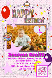 Happy Birthday Invitation Card With Driving Direction Qr Code On P Happy Birthday Invitation Card Birthday Invitation Card Template 30th Birthday Invitations