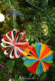 To make this christmas craft even more jolly, use the pattern to create santa and his elf helpers. Beautiful Paper Christmas Decorations The Links Site