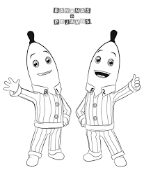 Platanos En Pijama Divertido Para Colorear Imprimir E Dibujar Dibujos Colorear Com