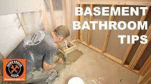 If the main drainpipe comes down through the building and exits at a point 4 feet up in the basement wall, there's no way that you can have a basement bathroom that works by gravity, where you don't need a pump or some other method. How To Install A Basement Bathroom Awesome Quick Tips By Home Repair Tutor Youtube