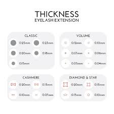 Premium Mink Lashes Mix Tray Professional Semi Permanent Individual Eyelash Extensions