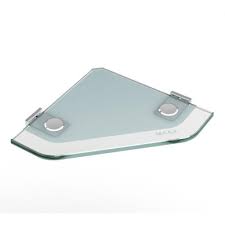 Frosted glass bathroom corner shelf. Maax Utile Frosted Glass Corner Bathroom Shelf At Menards