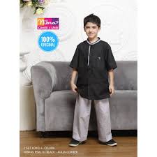 Belanja online baju muslim anak laki (baju muslimin, baju & atasan, kemeja casual) promo termurah di lazada 7.7 sale | gratis ongkir voucher cod. Koko Anak Terbaru Nibras Nsal 61 Black Original Baju Muslim Bayi Laki Laki Umur 0 6 Bulan Shopee Indonesia