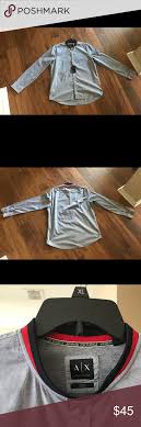 Armani Exchange Button Down Shirt Size Xl 100 Cotton Long