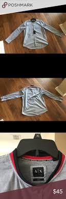 armani exchange button down shirt size xl 100 cotton long