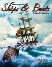 The images are printed on 1 side of heavy stock, 8.5 x 11 paper. Amazon Com Adult Coloring Books Ships Boats 48 Grayscale Coloring Pages Beautiful Grayscale Images Of Sailing Ships Barges Gondoliers Fishing Boats And More 9781726765923 Hawthorne Kimberly Books
