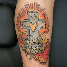 One of the best cross tattoos ever, this design inks some stunning red jewels in the. 125 Best Cross Tattoos You Can Try Meanings 1000 Tattoo Photo Eddnet