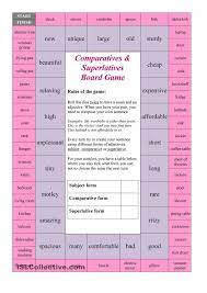 A collection of english esl worksheets for home learning, online practice, distance learning and english classes to teach about past, simple, and, past, cont. Comparative And Superlative Board Game Siswapelajar Com