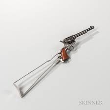 Colt Single Action Army Revolver And Shoulder Stock By