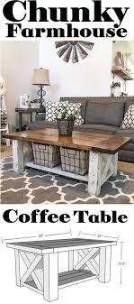 Chunky Farmhouse Coffee Table Coffee Table Woodworking Plans Coffee Table Farmhouse Coffee Table