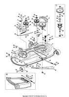Murray lawn mower 46 deck remove and belt replace. Mtd 13an772s058 2013 M175 42 2013 Parts Diagram For Mower Deck