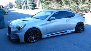 This hyundai genesis coupe remake body kit is a minimal design, utilizing oem front bumper and sideskirts, it doesn't take away from the original line. Quick Walk Around On M S Body Kit On Bk2 Genesis Coupe Youtube