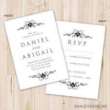 For A Simple And Elegant Wedding Download This Black White Wed Wedding Invitation Templates Wedding Invitation Card Template Elegant Wedding Invitation Card