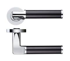 Interior Door Handles Cpmb Polished Chrome Black Aluminium Door Handles Black Door Handles Door Handles Modern
